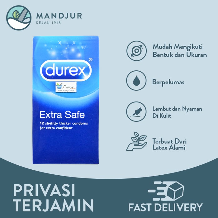 Kondom Durex Extra Safe - Isi 12