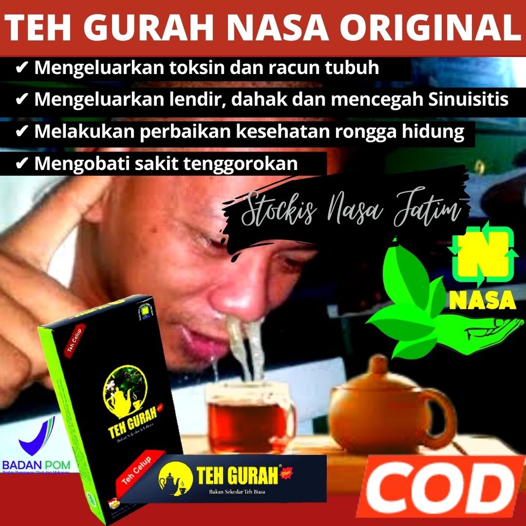 TEH GURAH | TEH GURAH PENGHILANG LENDIR | PENGENCER DAHAK | TEH GURAH NASA | TEH GURAH NASA ORIGINAL