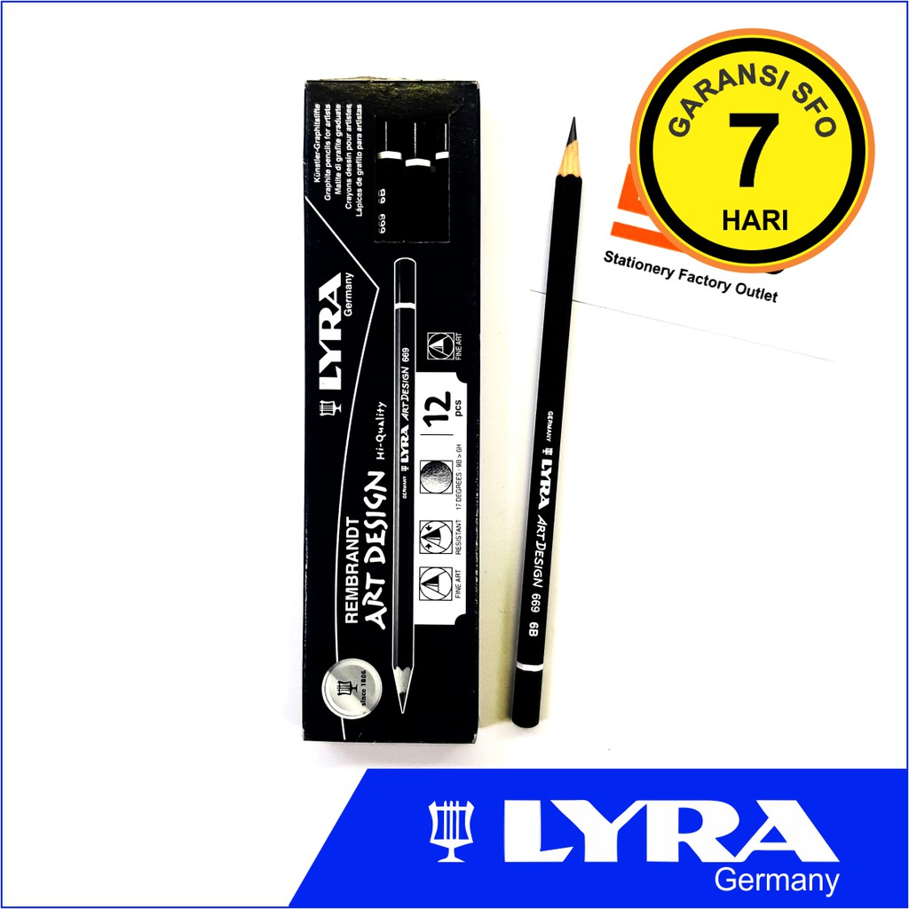 

Pensil Lyra Art Design 669 6B - Graphite Pencil 6B