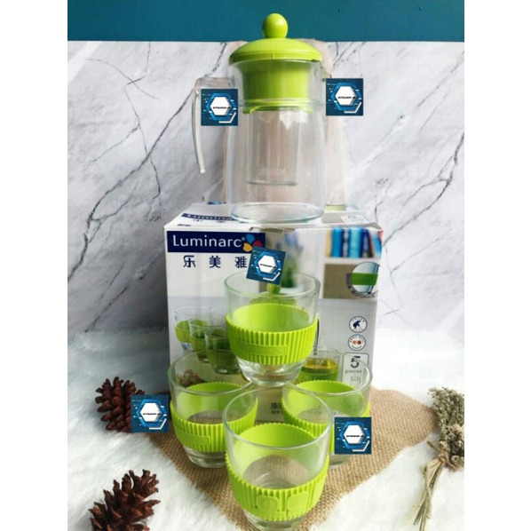 Pero Basic Deep Frying Pan 24 Cm Biogranite Tutup/Luminarc Set  Alat minum/drinkset Coastline Green 