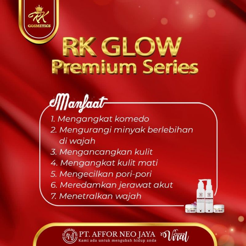 Rk Glow Acne Plus & Premium Plus kemasan baru [Bisa Cod]