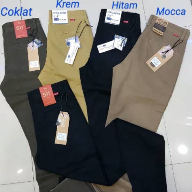 celana chino LEVIS 511 slimfit stretc original import