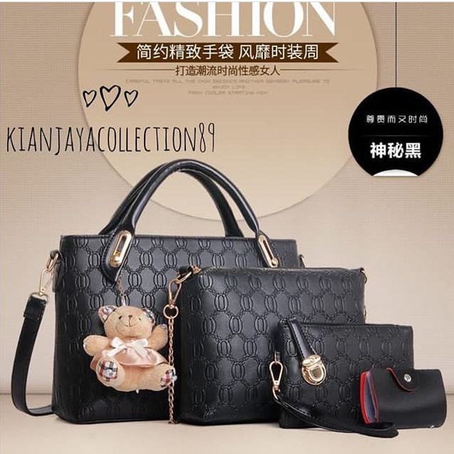 KIANJAYACOLLECTION89 - TAS SLING BAG ANNISA MURAH BANGET 4 IN1 WANITA