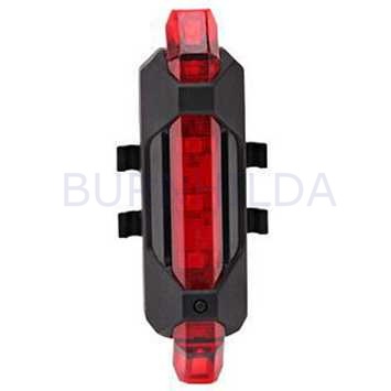 Lampu Sepeda 5 LED Taillight Rechargeable sepeda burnhilda