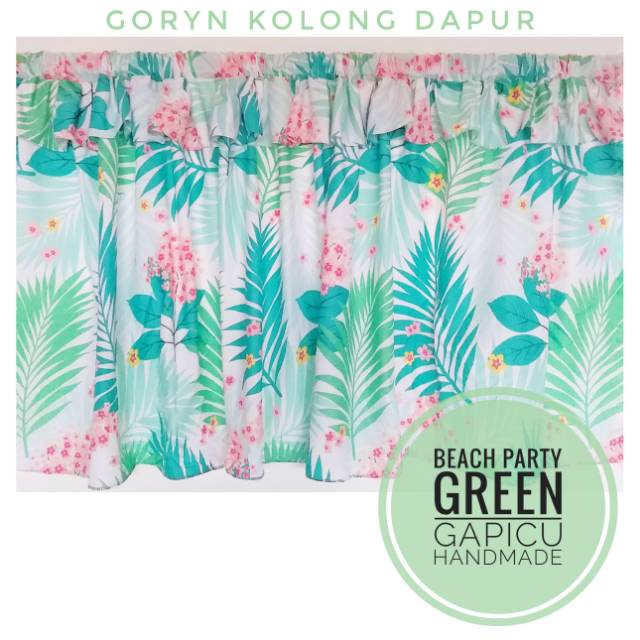 CuOsaka curtain tirai korden gorden kolong dapur shabby chic