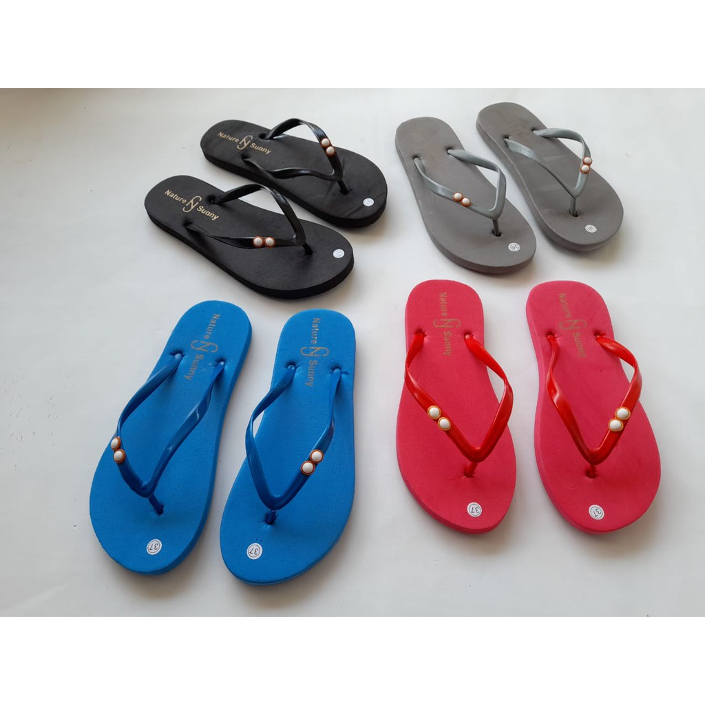 SANDAL JEPIT WANITA DEWASA NATURE SUNNY TERBARU