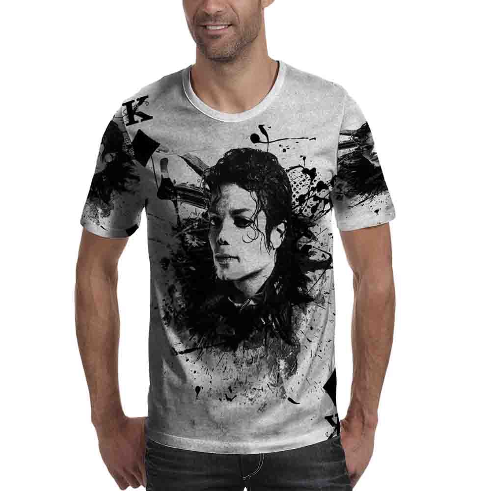 Fullprint T-shirt Michael Jackson Kaos Fullprint Bahan Polyester Jersey