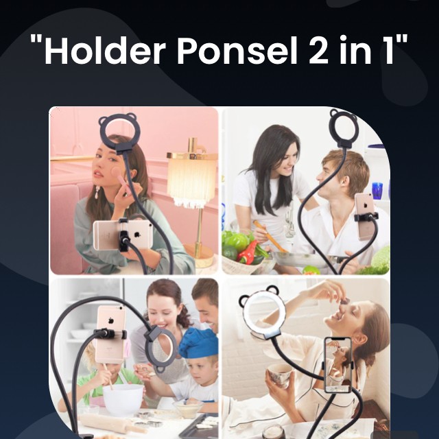 Holder ponsel 2 in 1 | holder keren multifungsi