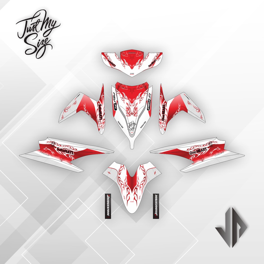 Decal Sticker / Stiker Vario Techno 110 Karbu 2009 2010 2011 2012 22