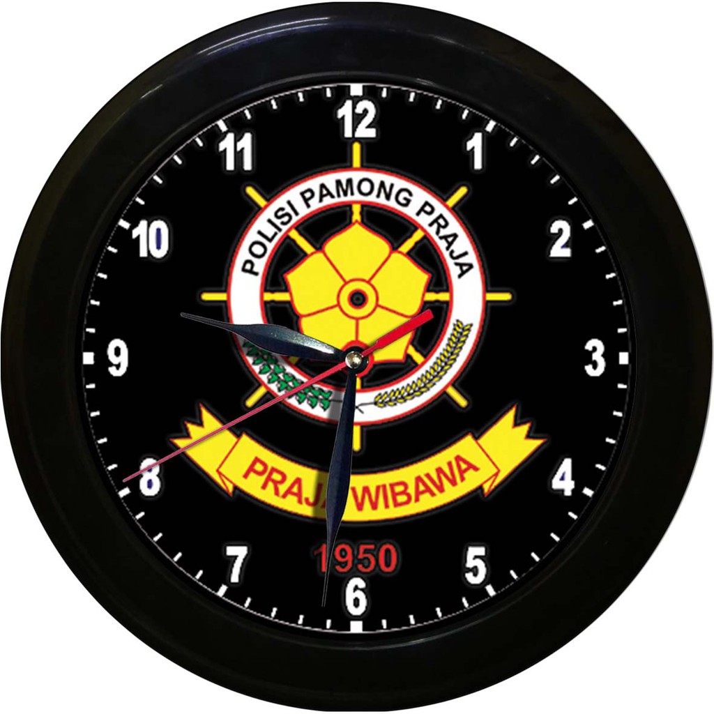JAM DINDING SAT POLL PP 3   (DIAMETER 30CM)