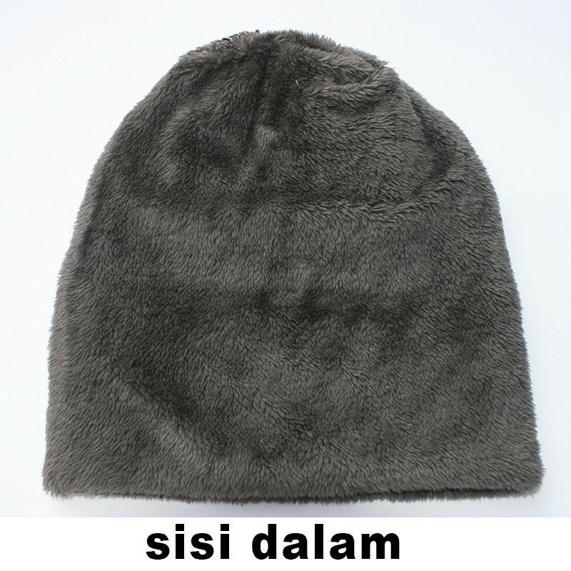 Kupluk Wol Beanie Hat Udara Dingin Pria dan Wanita