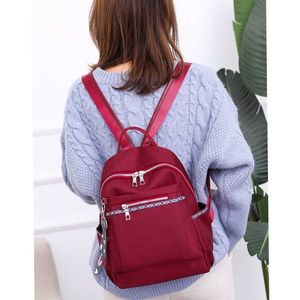 TAS RANSEL WANITA ANTI AIR KOREA ANNEXA BACKPACK BESAR IMPORT GENDONG KULIAH PUNGGUNG KERJA FASHION MURAH BATAM SEKOLAH REMAJA