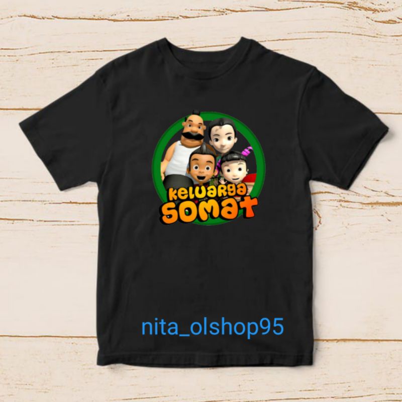 baju keluarga somat kaos gambar kartun