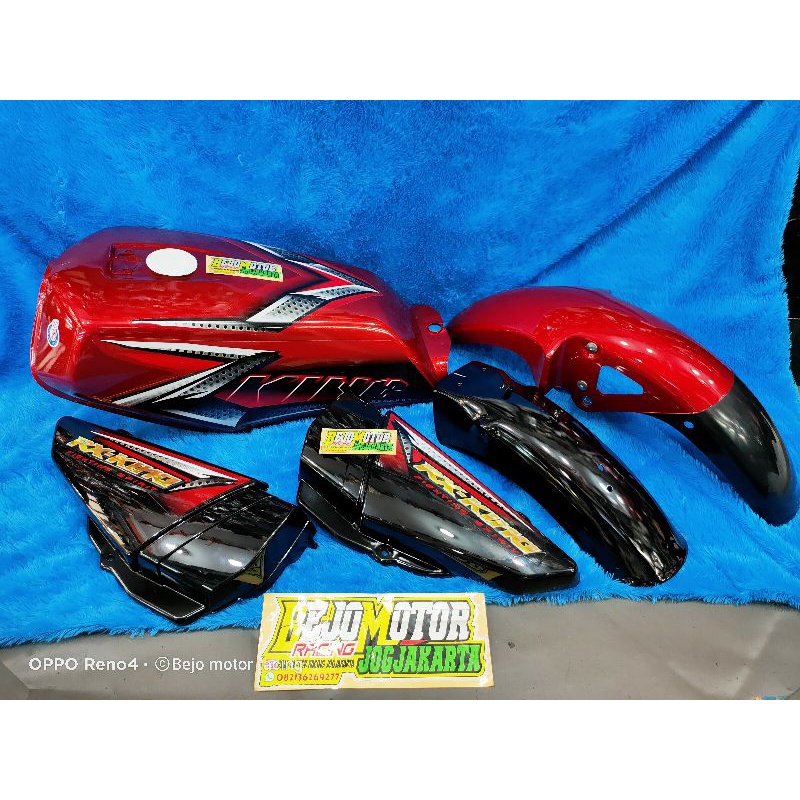 BODY SET RX KING MERAH MARON 2008 ORIGINAL FULLSET