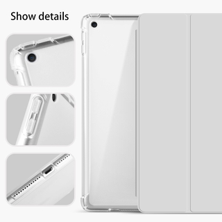 Transparent Back Cover With Pencil slot Holder For iPad Pro 11 12.9