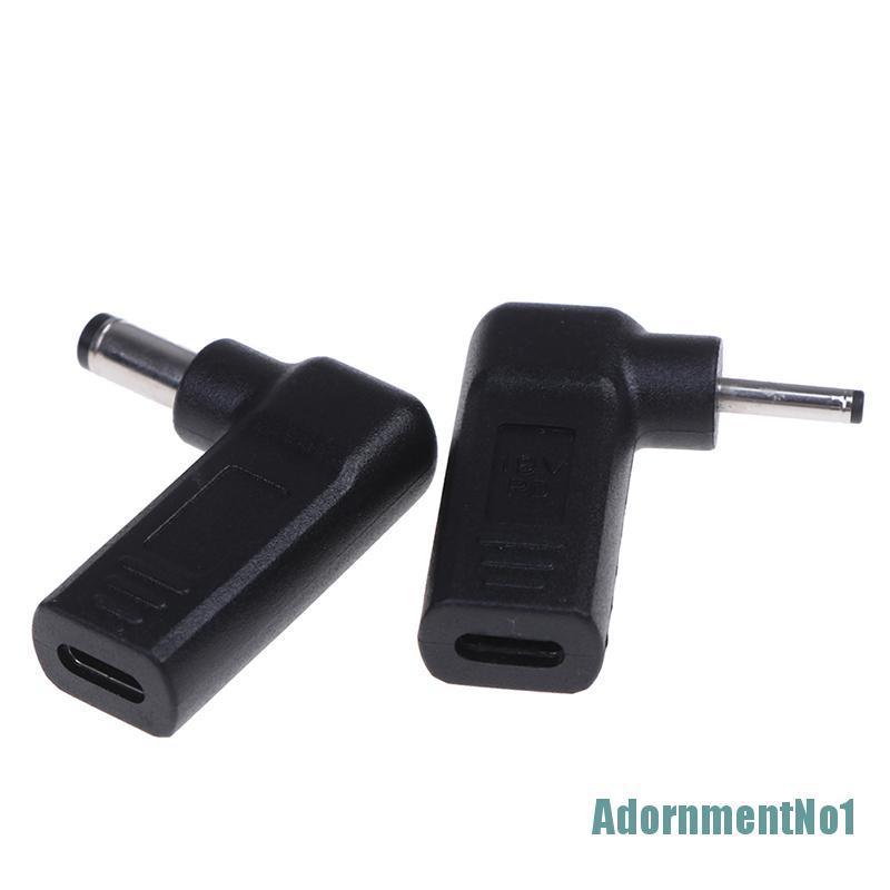 (AdornmentNo1) Adapter Konverter charger Laptop usb Tipe-c female dc power jack