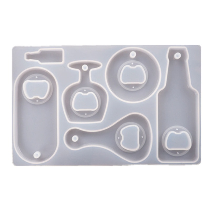 SIY  Bottle Opener Mould Molds Silicone Silicone Tray Mold Resin Mold for DIY Craft