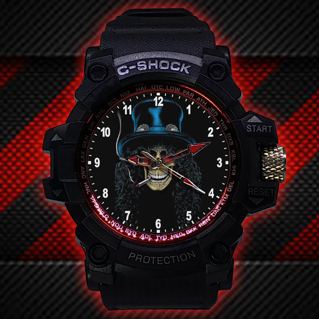 (ISTIMEWA BOSSQUE) JAM TANGAN GUNS N' ROSES LIST MERAH - EXCLUSIVE 9