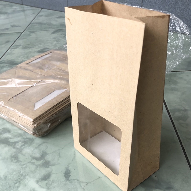 

Packaging Paper Bag Kecil dengan mika transparan SUPERMURAH