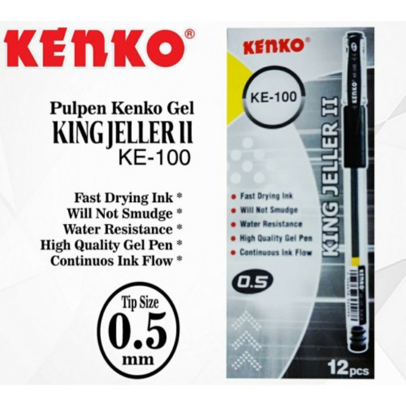 

KENKO BOLPOIN GEL / PULPEN GELL KING GEL / PEN T-GEL WIN-GELLER
