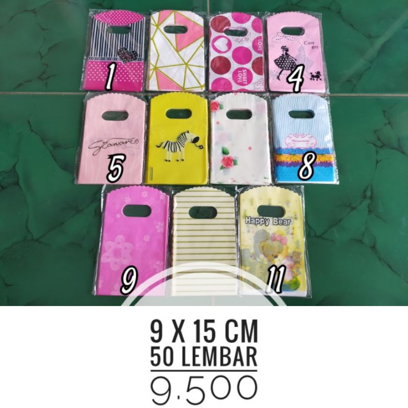 Kantong plastik kresek motif olshop kecil motif