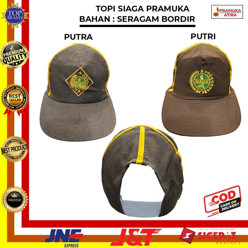 Topi Siaga Bordir Putra &amp; Putri Pramuka