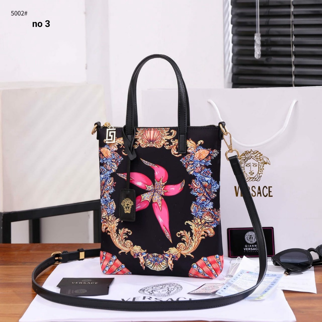 V Medusa Amplified Print Mini Tote Bag V-5002