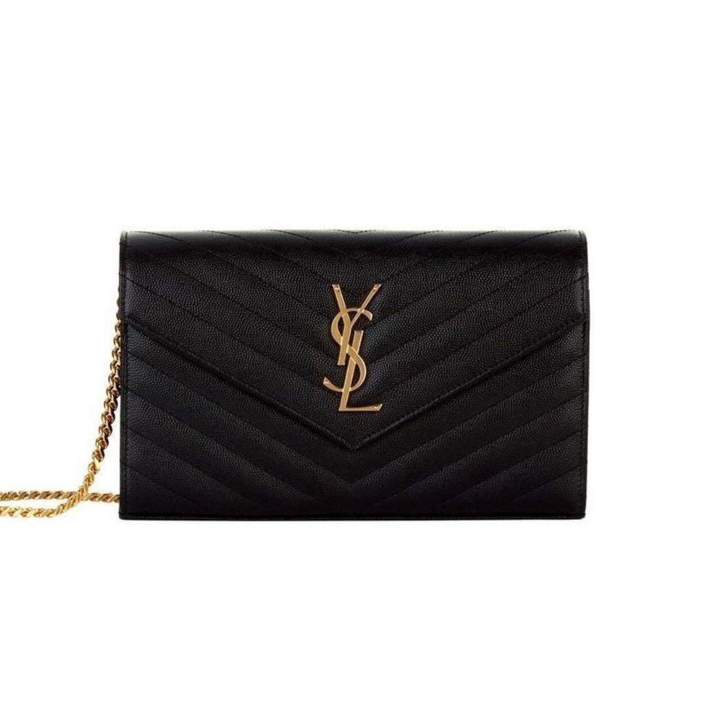 YSL WOC 19cm Black GHW 100% Authentic