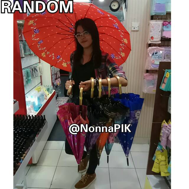 Payung Panjang Umbrella anti Hujan  merek Nagoya - Osaka