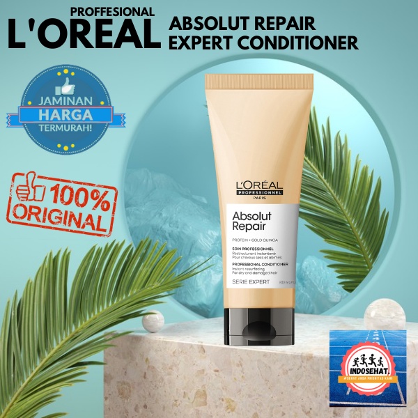 LOREAL Serie Expert Absolut Repair Conditioner - Kondisioner Perawatan Rambut Kering Rusak Bercabang 200 ml