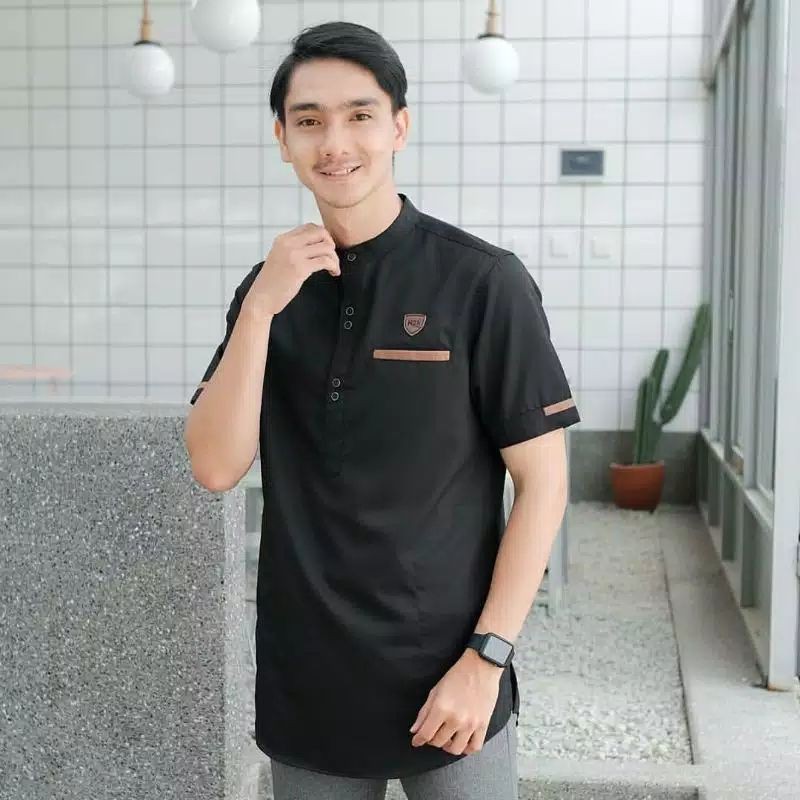 Baju Koko Kurta Dewasa Lengan 3/4 Dan Lengan Pendek Material Catton Adem Serap Keringat