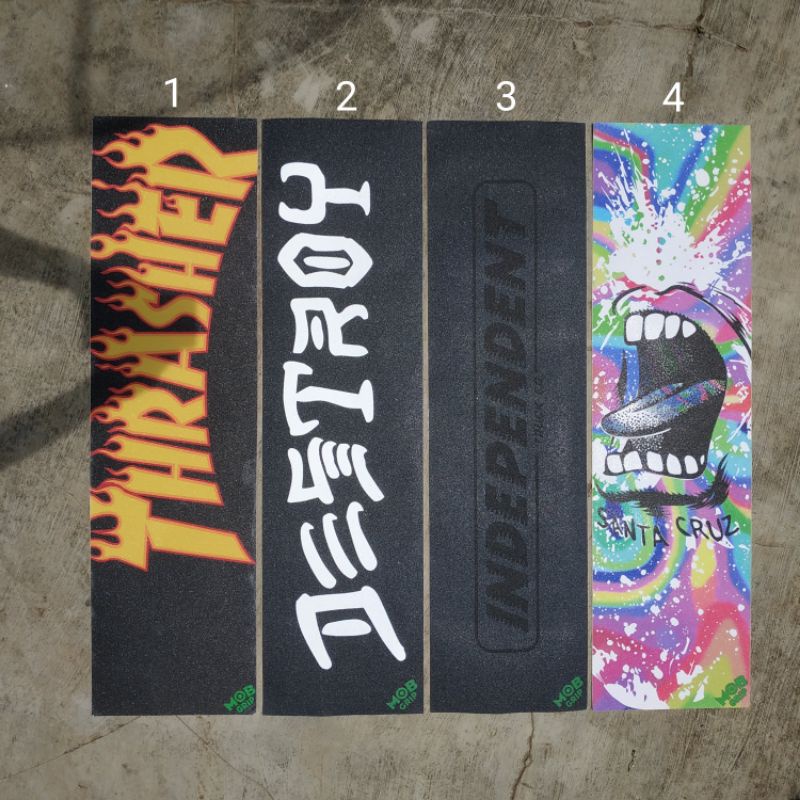 MOB GRIPTAPE X THRASHER DESTROY INDEPENDENT SANTA CRUZ DONE SKATESHOP