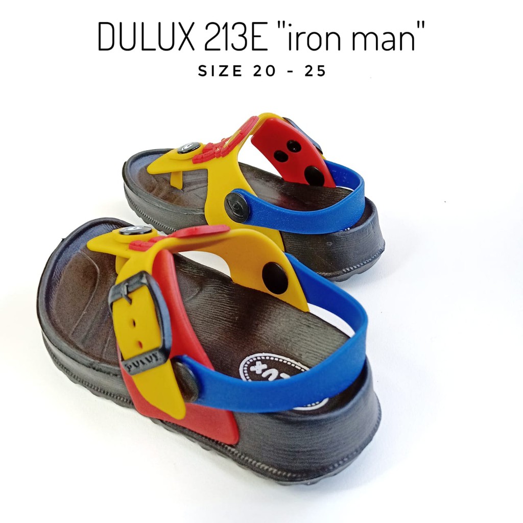 Sandal anak Ringan cowok dulux 213E motif Ironn man PKPKB-2