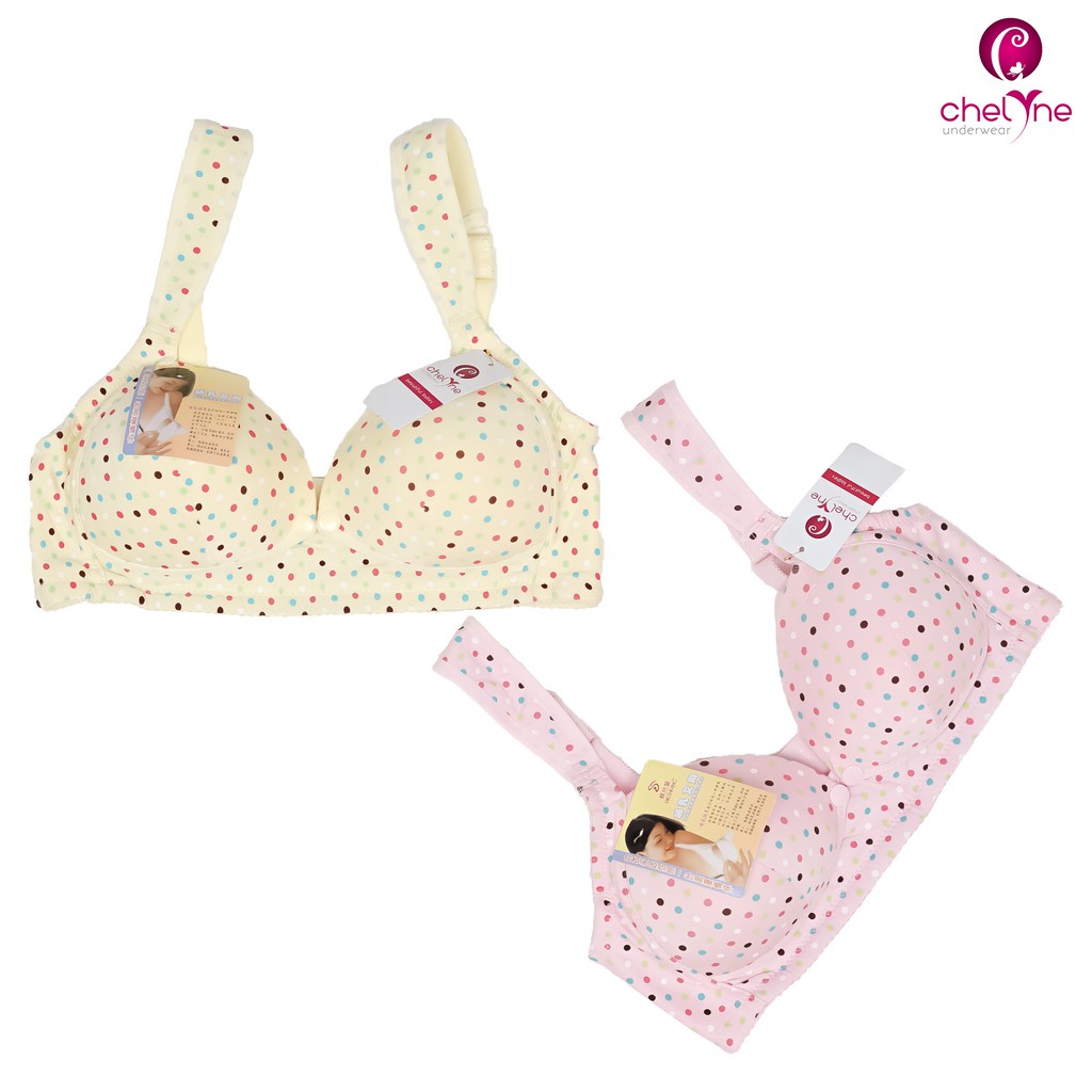 BH Chelyne Menyusui 6006 dan 6007 Busa Tanpa Kawat - Maternity Nursing Bra