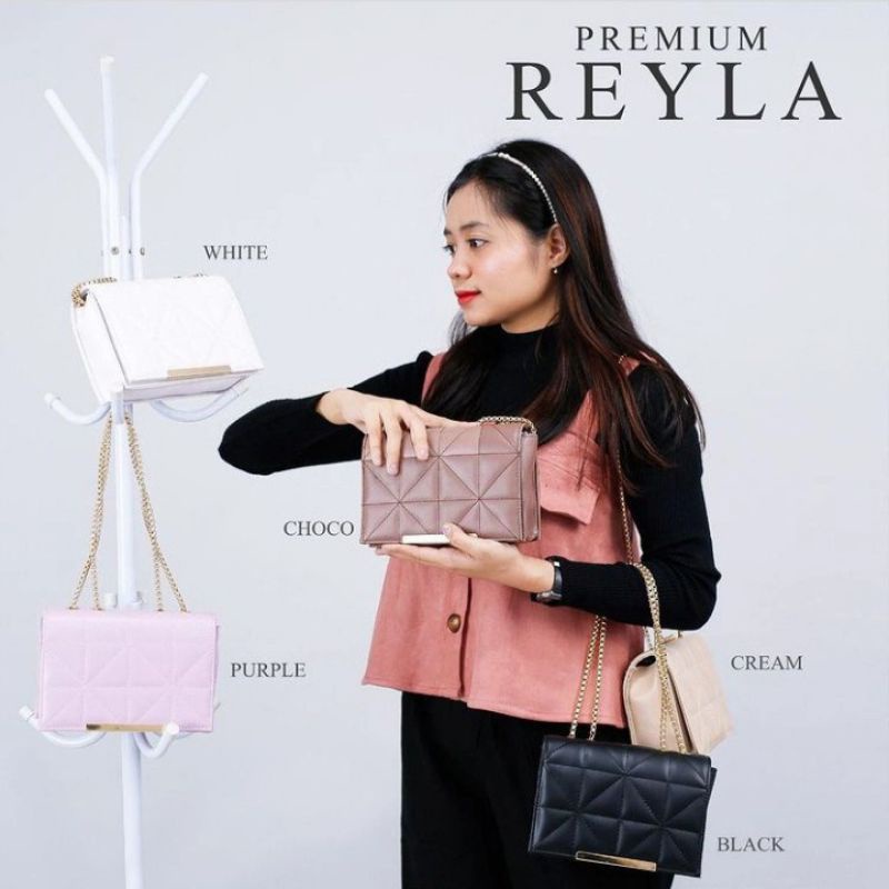 [BISA COD] Tas Selempang Slempang Sling Bag Reyla Wanita - Tas Rantai Bahu Kondangan Pesta Wanita Ootd