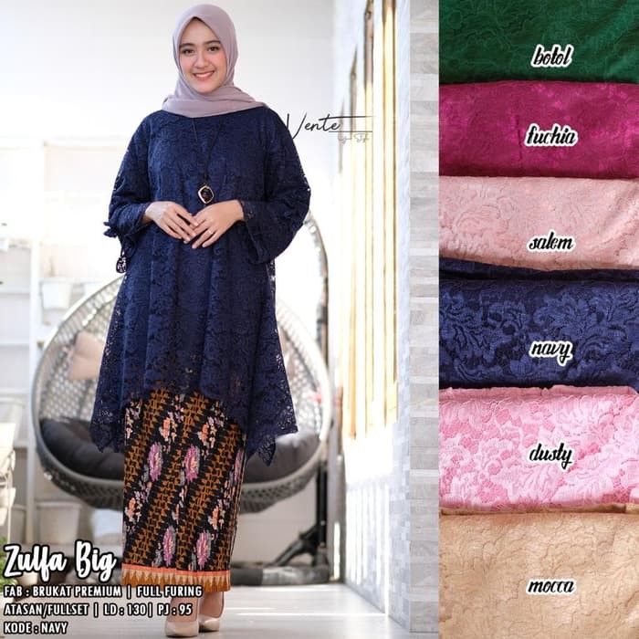 zulfa big tunik brukat premium by Vente