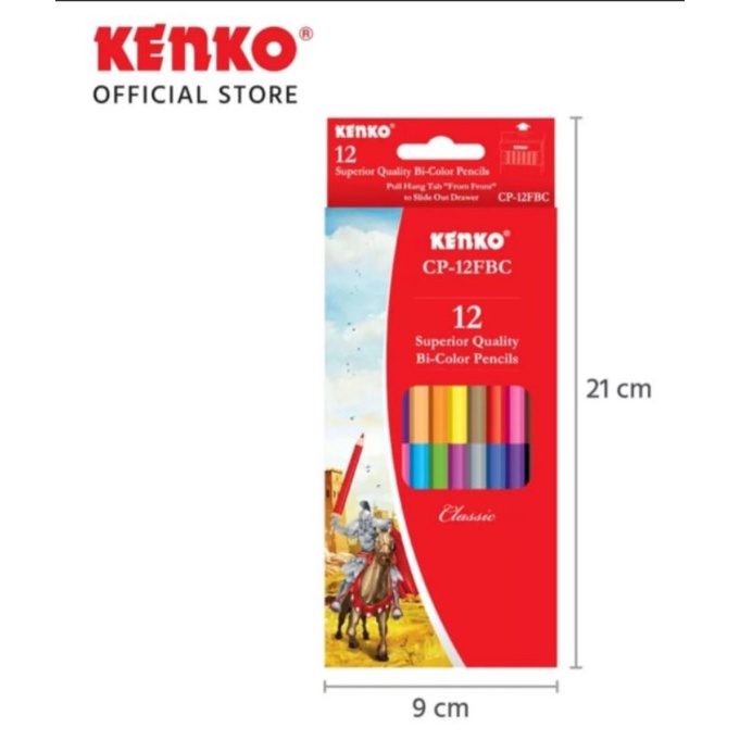 

Pensil Warna KENKO 12-24 warna / CP-12FBC / pensil warna