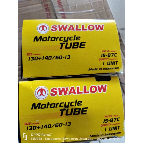 BAN DALAM MOTORO NMAX SWALLOW BELAKANG 130/140/60 RING 13