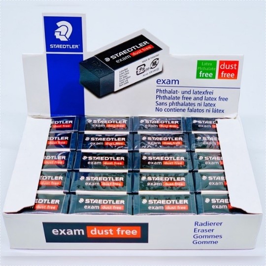 

staedtler penghapus hitam kecil ujian 526 E40 isi 40 pcs