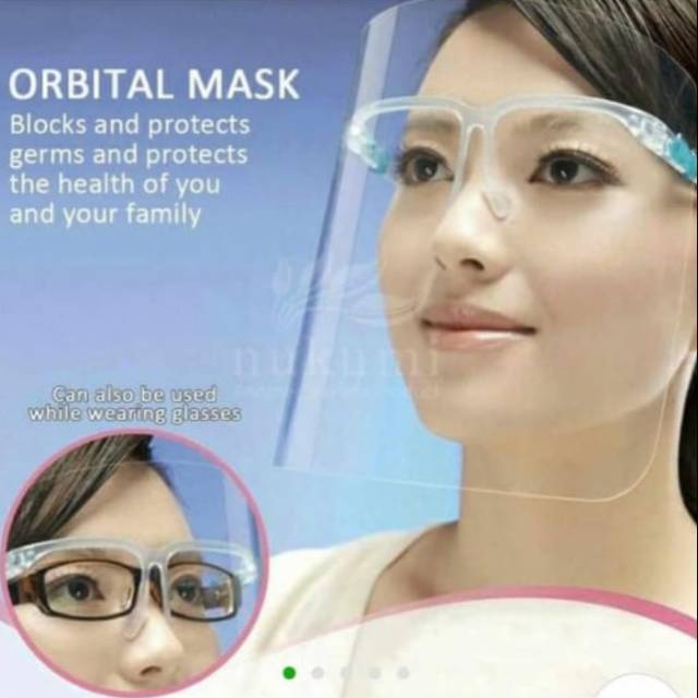 ASLI IMPOR ! READY STOK Face shield PREMIUM kacamata, impor