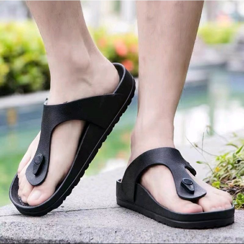 [PIKU] Sandal Casual Pria Sandal Jepit Kinbos Sendal Jelly Slip-on