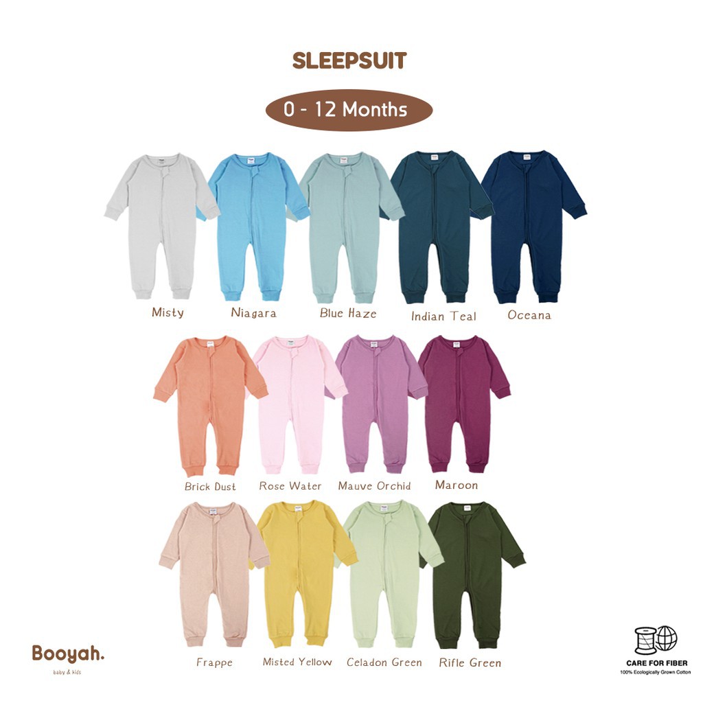 Booyah Sleepsuit Piyama Bayi (0-12 MONTHS)