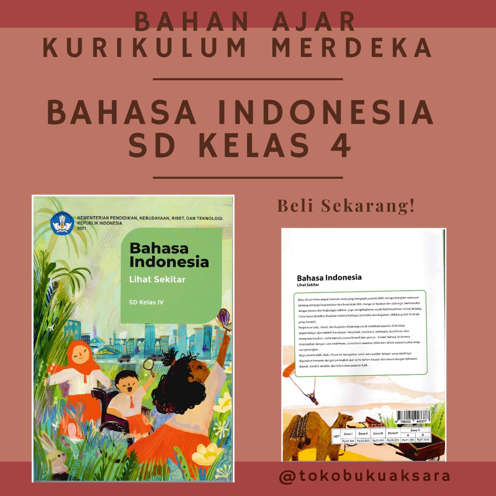 Jual BUKU SISWA KURIKULUM MERDEKA MATA PELAJARAN BAHASA INDONESIA KELAS ...