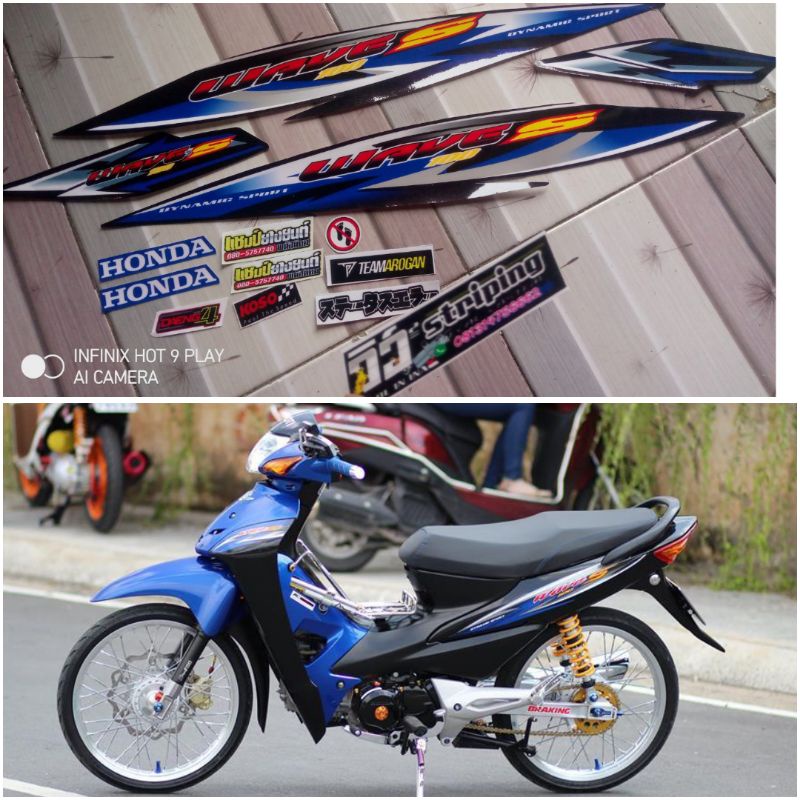 striping wave 110 wave 100 wave 110 thailand supra fit new