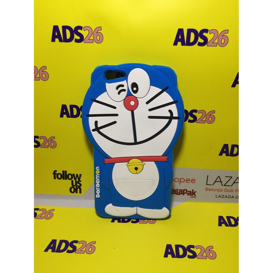 Case 4D Doraemon Oppo F1S/A59 /Karakter/Silikon/3D/Rubber