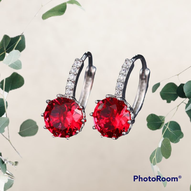 Anting Wanita Safir Ruby Zircon JA-008