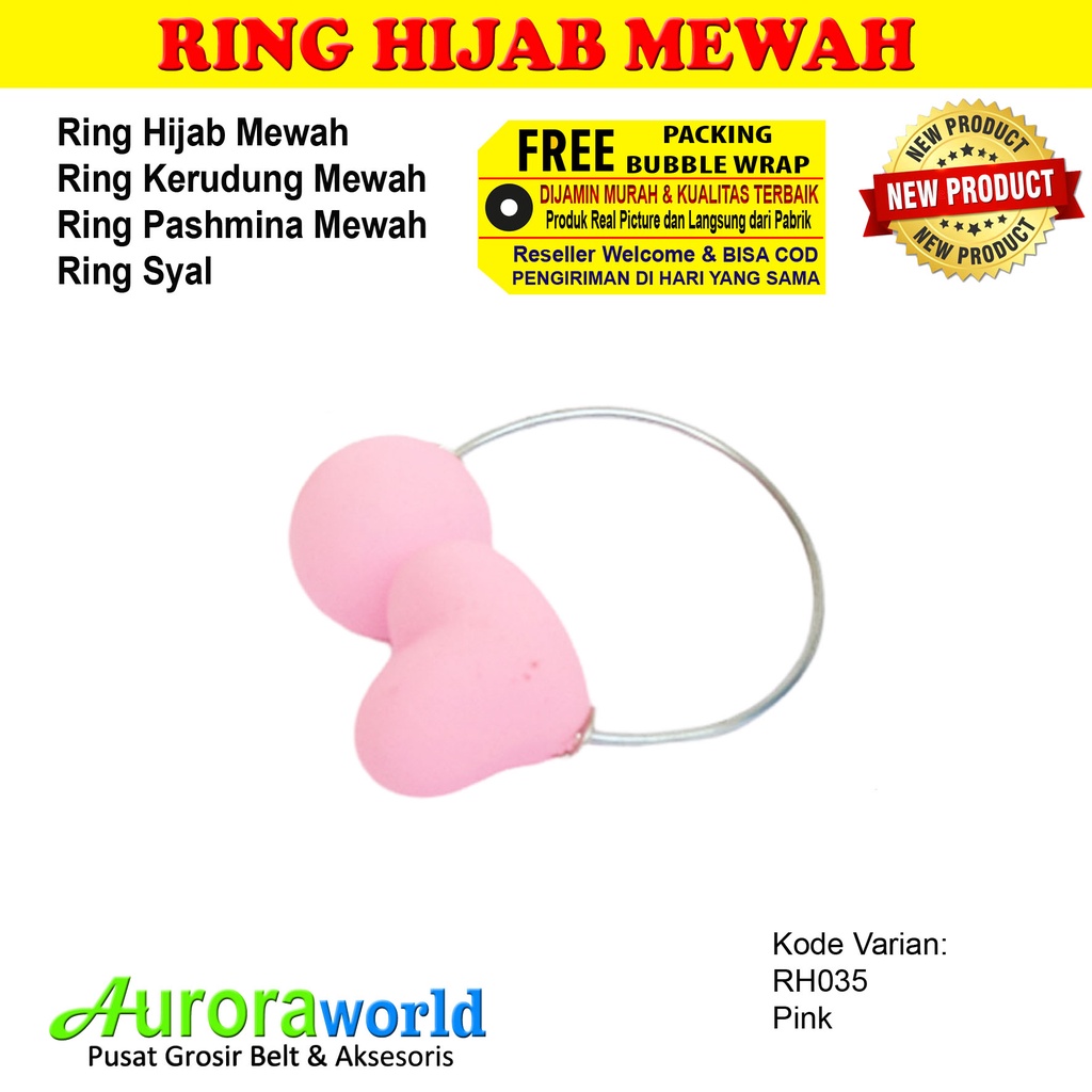 AURORAWORLD Ring kerudung ring hijab ring syal ring jilbab Terbaru bisa COD