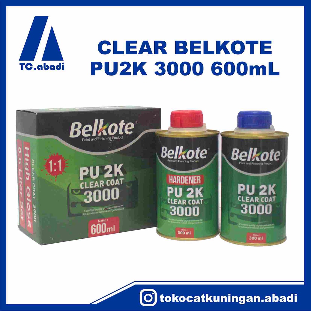 Pernis/Clear Belkote 300 GLOSS - 600 ml