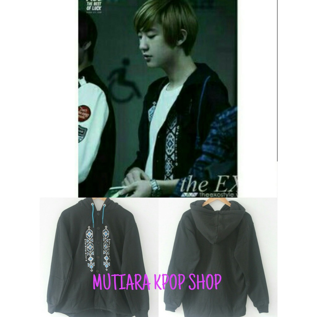 Chanyeol exo pattern hoodie