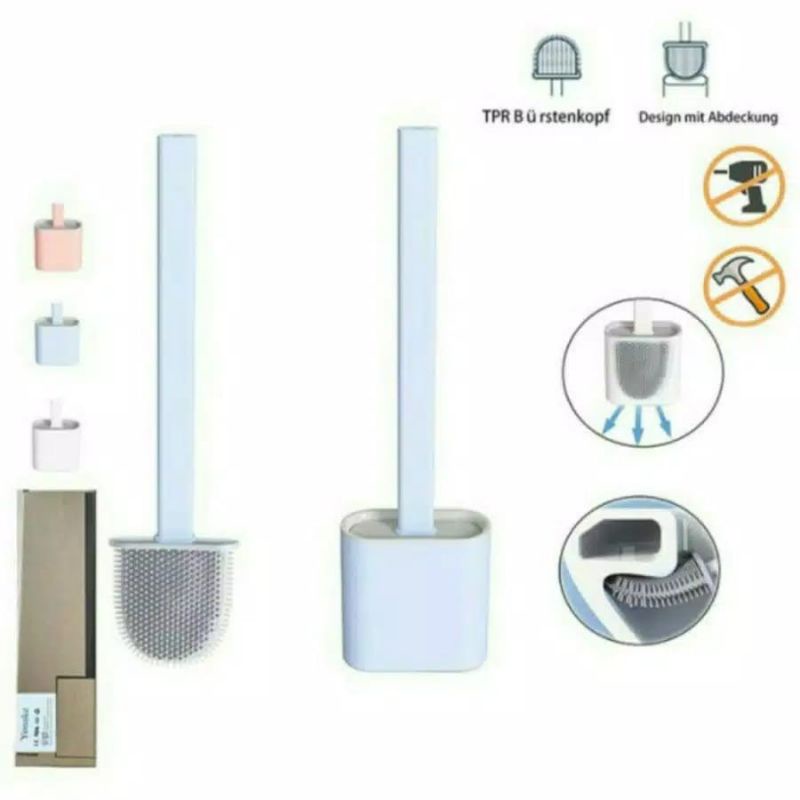 Brush Toilet Silicone / Sikat WC Silikon / Sikat Toilet